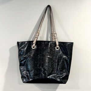 🔥Michael Kors Black Embossed Tote Bag🔥